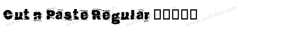 Cut-n-Paste Regular字体转换